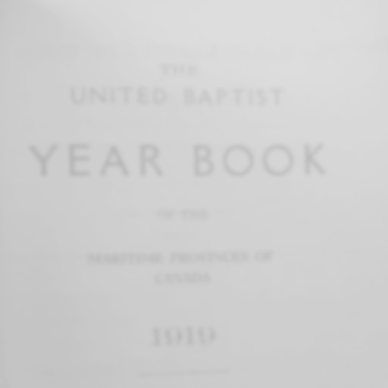 A Reflection on Maritime Baptists and the “Spanish Influenza”