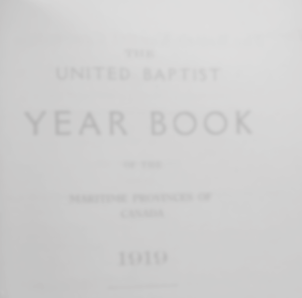 A Reflection on Maritime Baptists and the “Spanish Influenza”