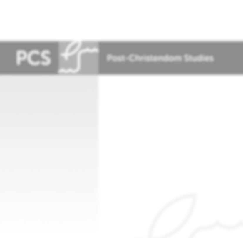 Religious Affiliation in Post-Christendom Canada